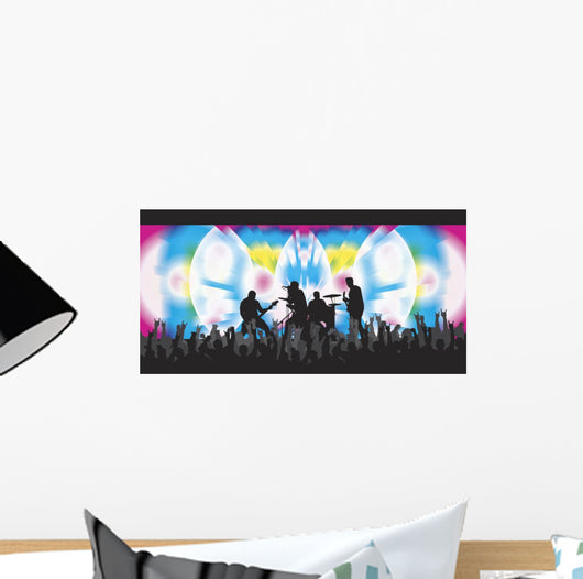 Trippy Concert 2 Wall Mural