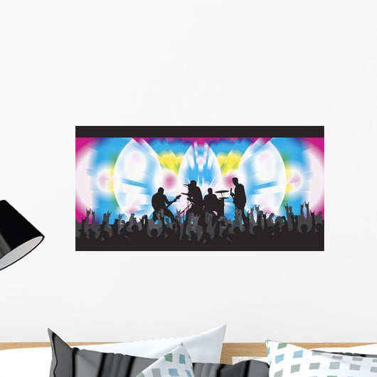 Trippy Concert 2 Wall Mural