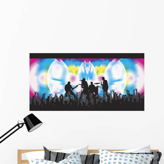 Trippy Concert 2 Wall Mural