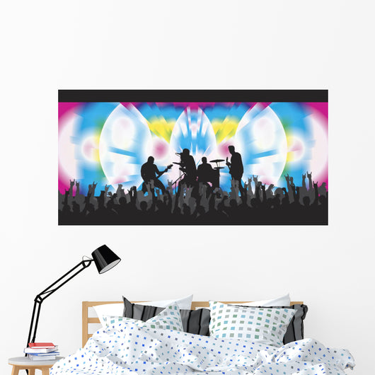 Trippy Concert 2 Wall Mural