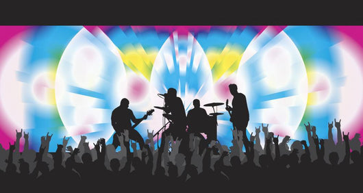 Trippy Concert 2 Wall Mural