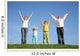 family  with hands up Wall Mural