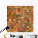 Orange and Brown Mosaic Wall Mural
