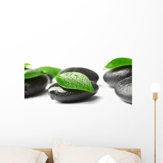 Zen Stones and Leaves