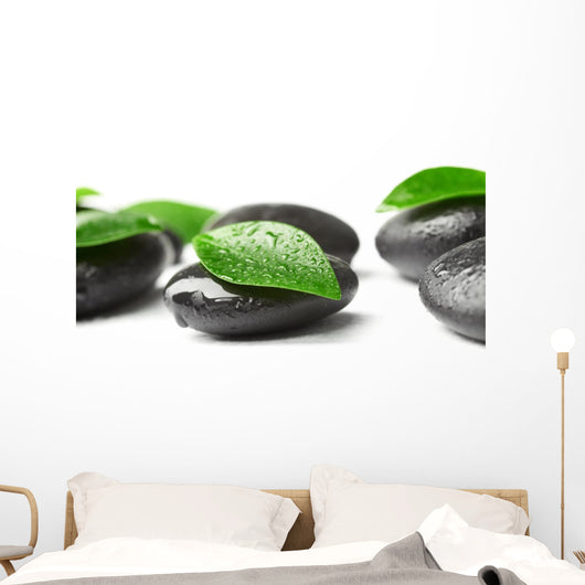 Zen Stones and Leaves