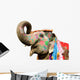 Hand Painted Elephant Profile