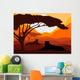 Lions Wild African Mountains Wall Mural