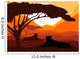 Lions Wild African Mountains Wall Mural