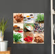 Collage With Spices Wall Mural