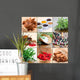 Collage With Spices Wall Mural
