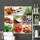 Collage With Spices Wall Mural