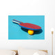 Raquette Et Balle Pingpong Wall Mural
