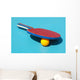 Raquette Et Balle Pingpong Wall Mural