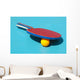 Raquette Et Balle Pingpong Wall Mural