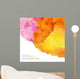 Abstract watercolor painted background Wall Mural