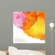 Abstract watercolor painted background Wall Mural