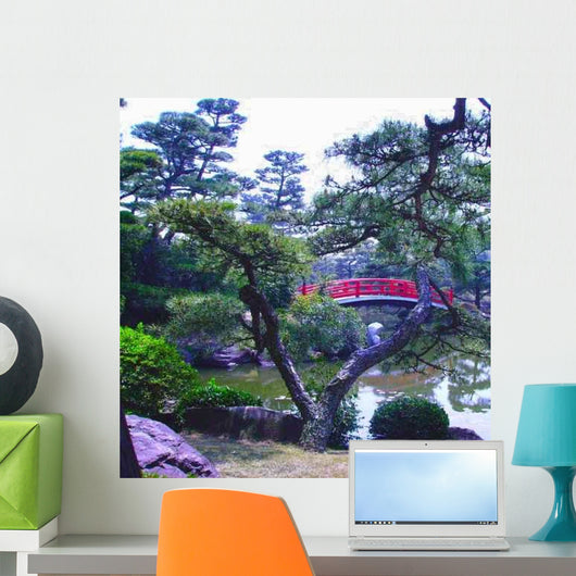 Bridge through Bonsai Wall Decal