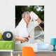 Senior Athlete Cools off Wall Decal