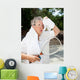 Senior Athlete Cools off Wall Decal