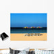 Four Beach Loungers with Umbrellas Wall Decal