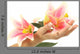 Manicured Hand with Lilies