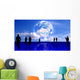 plain people team background. people silhouettes Wall Mural