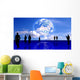 plain people team background. people silhouettes Wall Mural