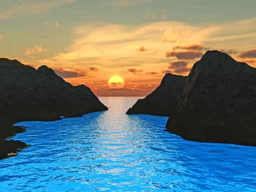 Mount Sunset Wall Decal