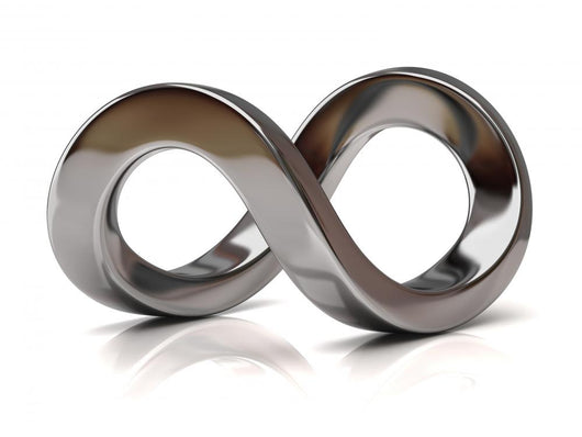 Silver Infinity Symbol