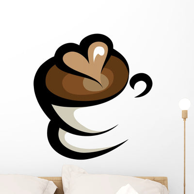 Coffee Icon shown on a wall