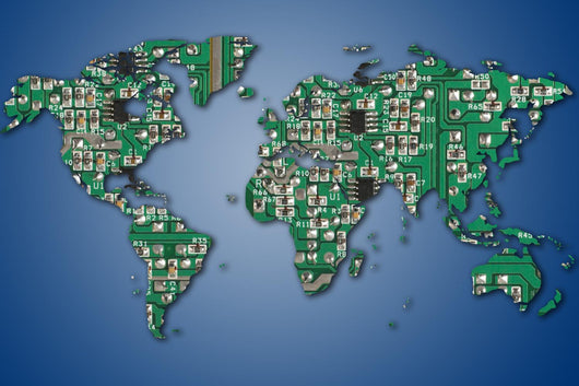 electronic world Wall Mural