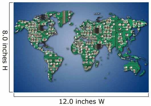 electronic world Wall Mural