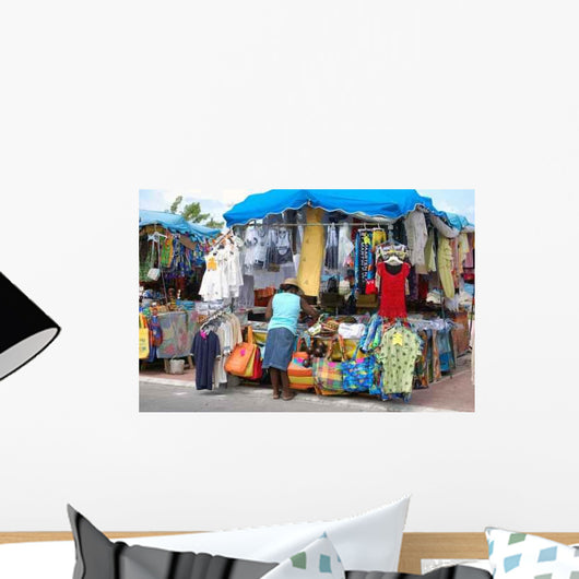Outdoor Market Stall St Martin Wall Decal