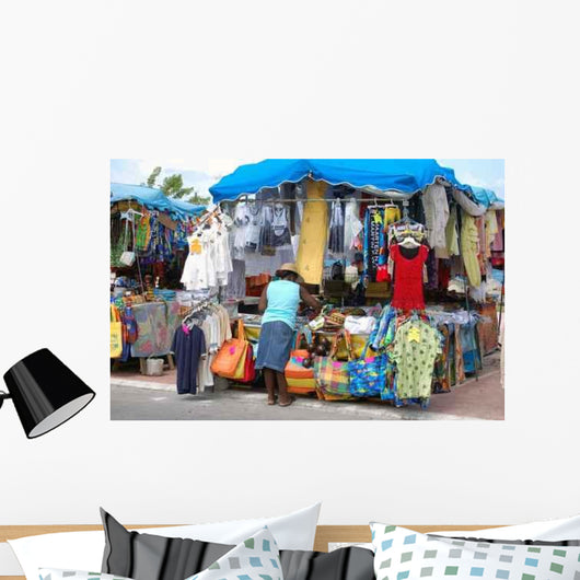 Outdoor Market Stall St Martin Wall Decal