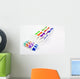Colored Tooth Brush Wall Decal