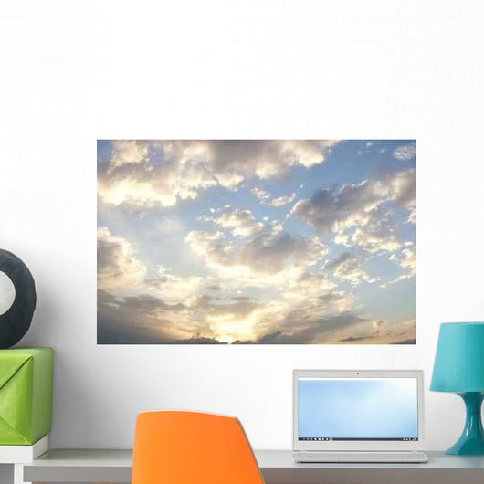 Dramatic Cloudy Summer Sky Wall Decal