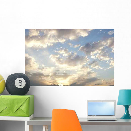 Dramatic Cloudy Summer Sky Wall Decal