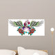 Heraldic Angel Heart Tattoo Wall Decal
