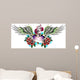 Heraldic Angel Heart Tattoo Wall Decal