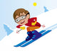 Skiing Downhill Winter