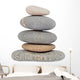 Pile Pebble Stone White Wall Decal
