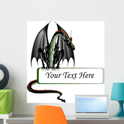 Black Dragon Banner shown on a wall