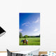 Horses Enjoy Grass Green Wall Decal