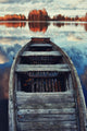 Old Boat Lake Night Wall Mural