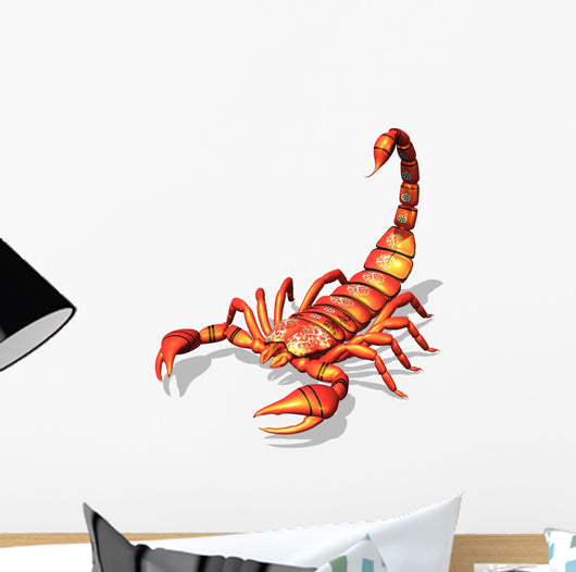 Red Scorpion Wall Decal