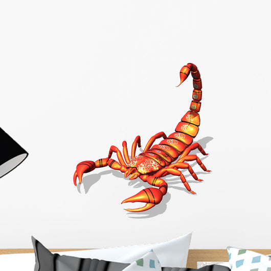 Red Scorpion Wall Decal