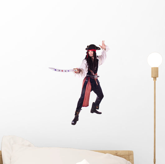 Man In Masquerade. pirate Wall Decal