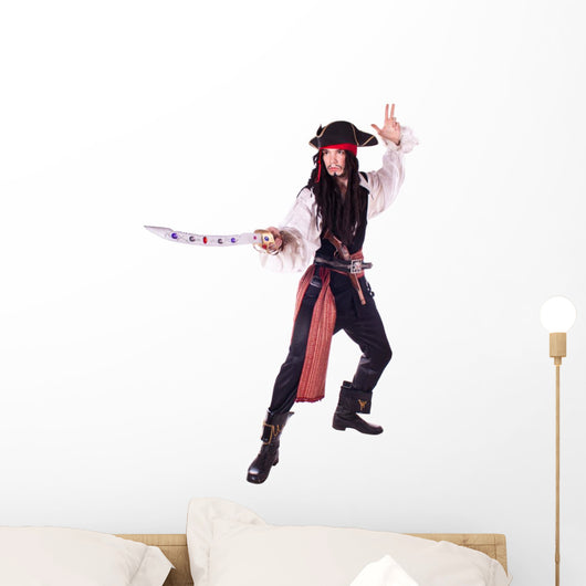 Man In Masquerade. pirate Wall Decal