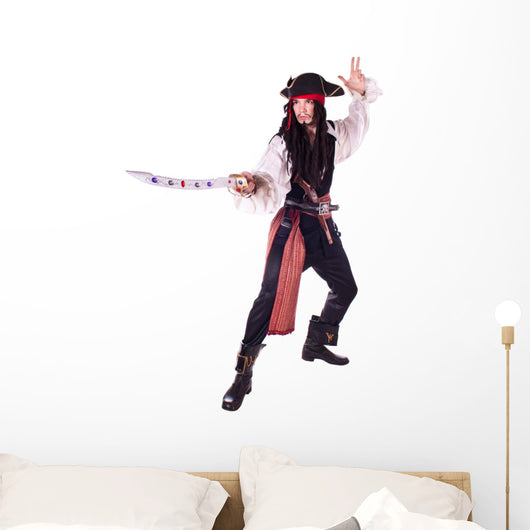 Man In Masquerade. pirate Wall Decal