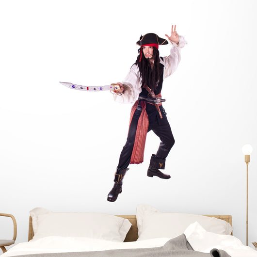 Man In Masquerade. pirate Wall Decal